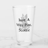 Verre Scotty Dog Drinking Beer Personalized Pint (Dos)