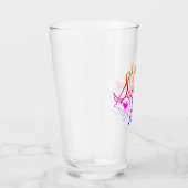 Verre Scribbling Woman Water Tumbler - Arc-en-ciel (Droite)