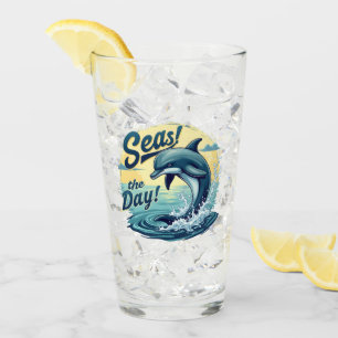 Verre Seas Day Retro Dolphin Océan esthétique