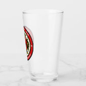 Verre Secourt de pompier AJOUTER LE NOM Insigne du servi (Gauche)