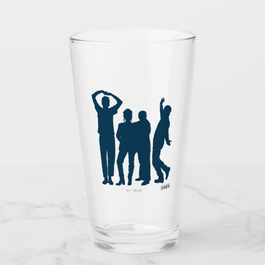 Verre Seinfeld | Graphique de silhouette de groupe (Devant)