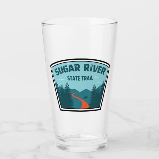 Verre Sentier d'État de la rivière Sugar Wisconsin (Devant)