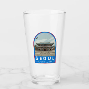 Verre Séoul Corée du Sud Voyage Art Vintage