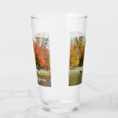 Verre Sept sources Pont d'automne III Paysage d'automne (Gauche)
