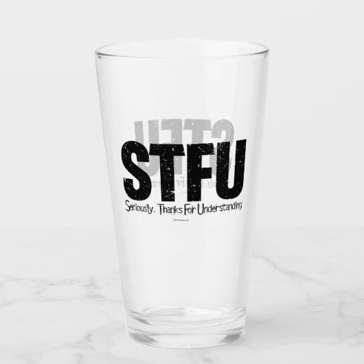 Verre Seriously, Thanks For Understanding (Devant)