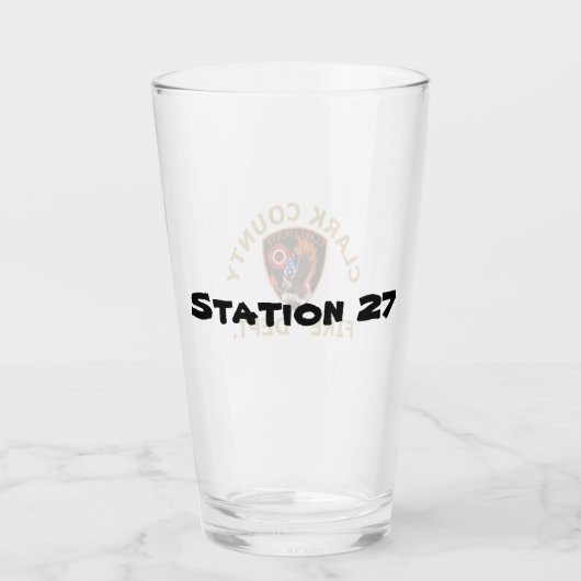 Verre Service d'incendie du comté de Clark (Dos)