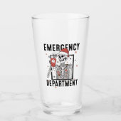 Verre Service d'urgence Skeleton Nuring Coffee Lover (Devant)