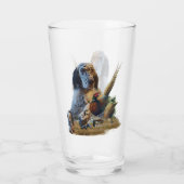 Verre Setter anglais avec faisans, art   (Dos)
