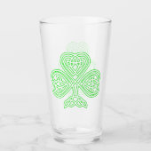 Verre Shamrock celte irlandais (Devant)