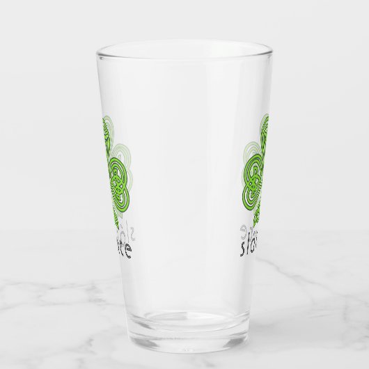 Verre Shamrock celte Sainte Vert Saint Patrick (Droite)