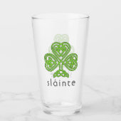 Verre Shamrock celte Sainte Vert Saint Patrick (Devant)