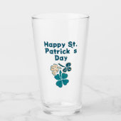 Verre Shamrock Clover Irish Joyeux St Patrick`s Day (Devant)