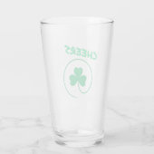 Verre Shamrock Clover Irlande Irlandais Cheers St Patric (Dos)