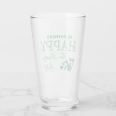 Verre Shamrock de canard Happy Go Lucky St Patrick's Day (Dos)