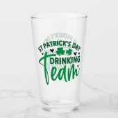 Verre Shamrock de l'équipe de boisson de la Saint Patric (Devant)