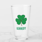 Verre Shamrock Green Clover Irlande Celtic Irish Nom (Devant)