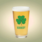 Verre Shamrock Green Clover Irlande Celtic Irish Nom