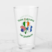 Verre Shamrock hondurien irlandais-américain (Devant)