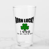 Verre shamrock irlandais chanceux soutenu par (Devant)