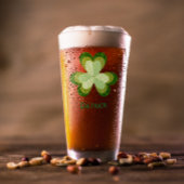 Verre Shamrock personnalisé à l'air vert