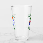 Verre Shamrock Personnalisé des drapeaux irlandais (Gauche)