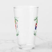 Verre Shamrock personnalisé des drapeaux irlandais polon (Gauche)