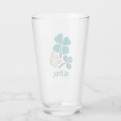 Verre Shamrock vert irlandais Clover personnalisé (Dos)