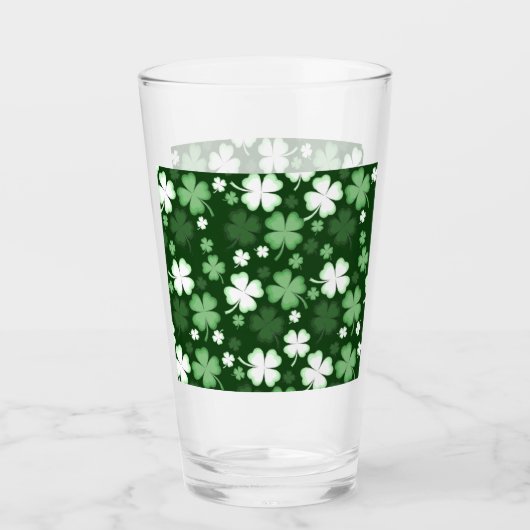 Verre Shamrock vert, Saint Patrick's Day (Devant)