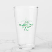 Verre Shenanigan St Patricks Family Name (Devant)