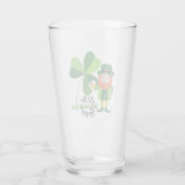 Verre Shenanigans Leprechaun Shamrock Saint Patrick (Dos)