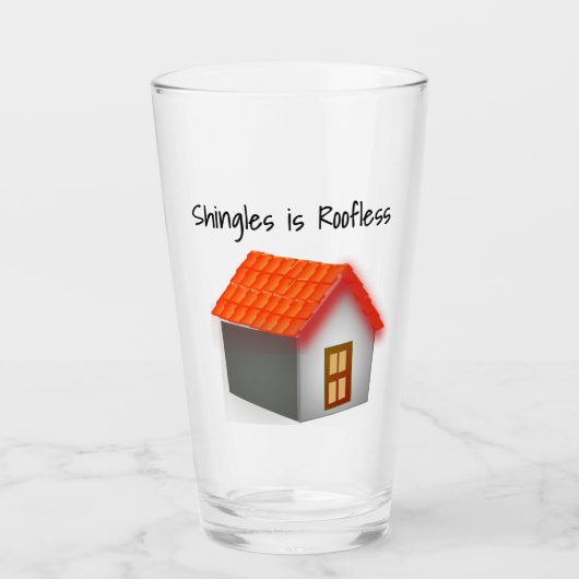 Verre Shingles Sensibilisation par la boisson (Devant)