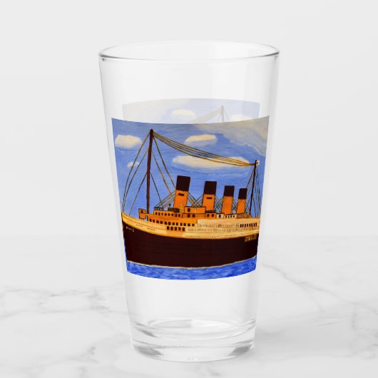 Verre Ship Titanic  (Devant)