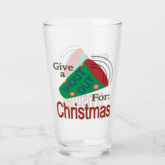 Verre Shout Out pour Noël (Devant)