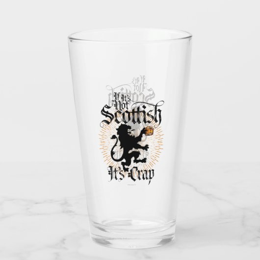 Verre Si ce n'est pas écossais (Dos)