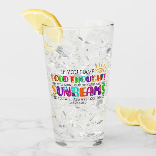 Verre Si Vous Avez De Bonnes Pensées, Ils Brilleront (Devant glace)