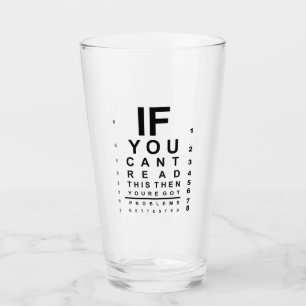 Verre Si vous pouvez lire ce graphique de test visuel