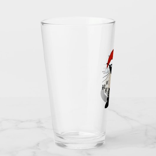 Verre Siamese Père Noël Chat Ho Ho Ho | Drôle Noël Kitty (Droite)