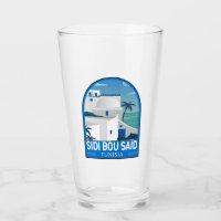 Sidi Bou Dit Tunisie Retro Voyage Art Vintage