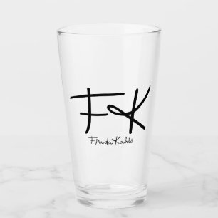 Verre Signature en monogramme "FK" de Frida Kahlo