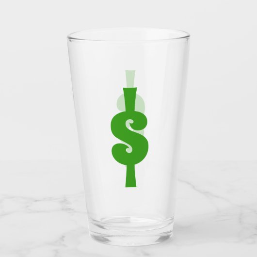 Verre Signe dollar (Devant)