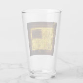 Verre Signe jaune néon hydraté (Dos)