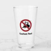 Verre Signe Pas De Levage De Fourche (Devant)