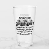 Verre Signification D'Un Motocycliste (Dos)