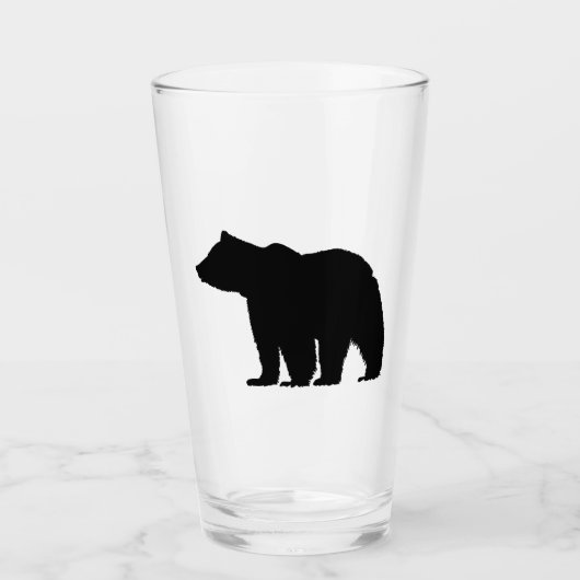 Verre Silhouette de Black Bear (Devant)
