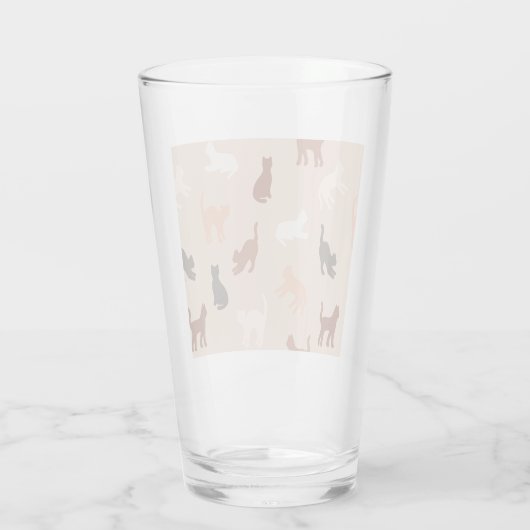 Verre Silhouette de chat (Dos)