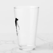 Verre Silhouette de chien de Vizsla personnalisée (Gauche)