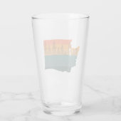 Verre Silhouette de l'arbre de l'État de Washington (Dos)