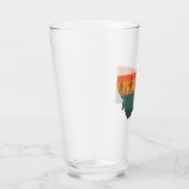 Verre Silhouette de l'arbre d'état du Montana (Droite)