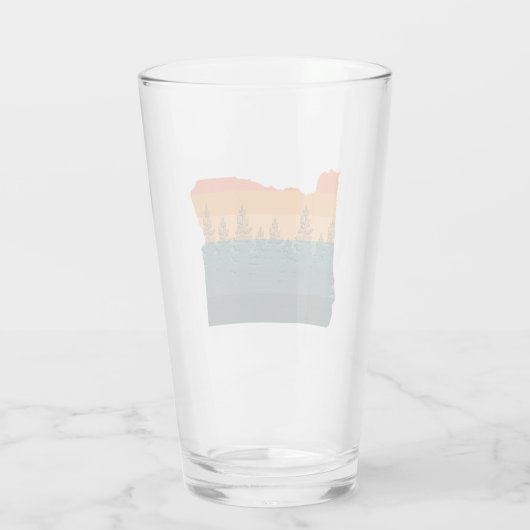 Verre Silhouette de l'Oregon (Dos)