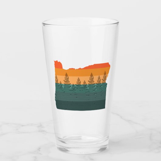 Verre Silhouette de l'Oregon (Devant)